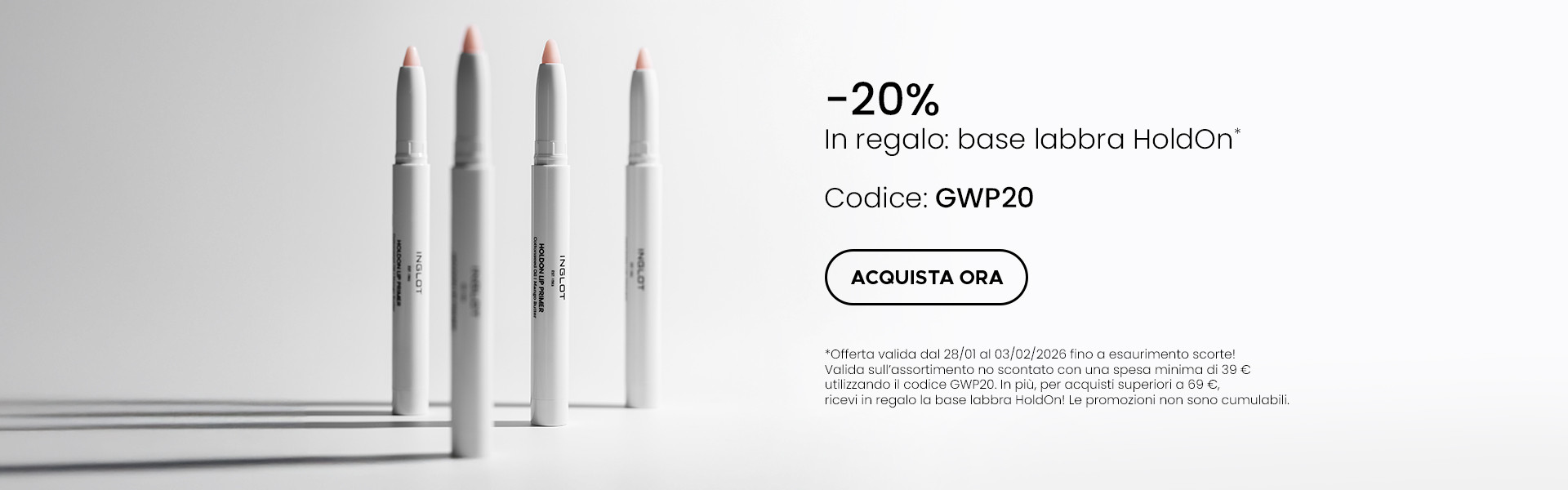 Ottieni uno sconto del -20%